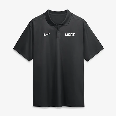 Men's Nike Black Detroit Lions Wordmark Victory Dri-FIT Polo