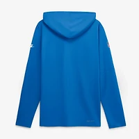 T-shirt à manches longues et capuche Nike Detroit Lions bleu Alt Dri-FIT pour homme