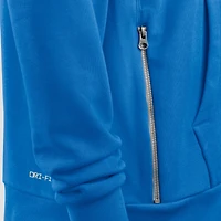 Sweat à capuche Nike Dri-FIT bleu Detroit Lions Alt Sideline Standard Issue pour homme
