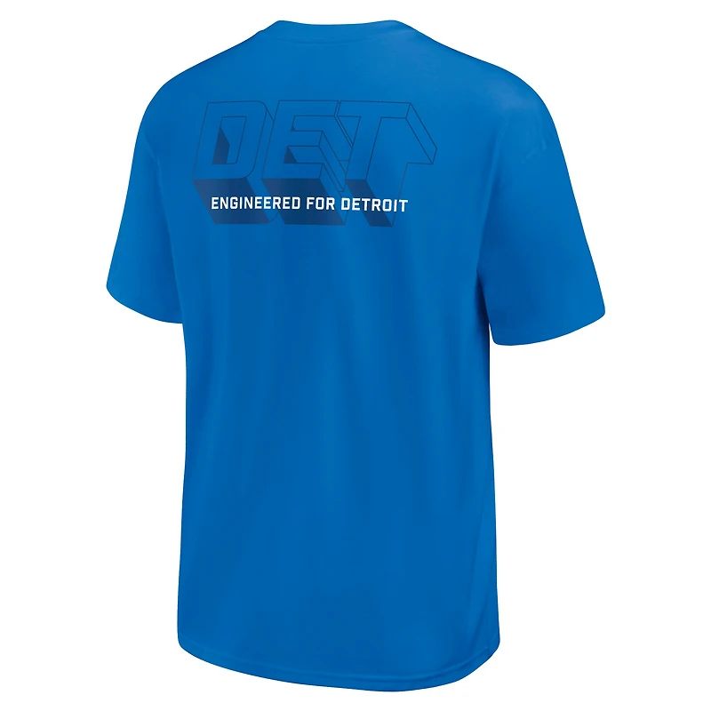 T-shirt Nike bleu Detroit Lions Dominate The Game Essential Max90 pour homme