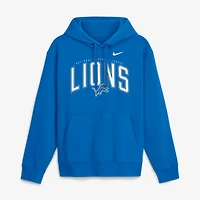 Men's Nike Blue Detroit Lions Expect Victory Club Fleece Pullover Hoodie