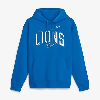 Men's Nike Blue Detroit Lions Expect Victory Club Fleece Pullover Hoodie