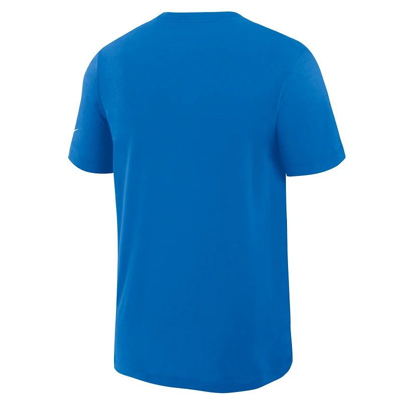 Men's Nike Blue Detroit Lions Primetime Slub Dri-FIT T-Shirt