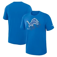 T-shirt Nike bleu Detroit Lions Primetime Slub Dri-FIT pour homme