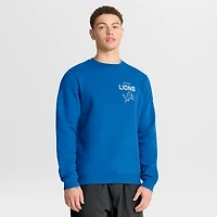 Men's Nike Blue Detroit Lions Primetime Club Fleece Pullover Sweatshirt