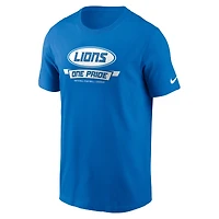 Men's Nike Blue Detroit Lions Primetime Local Essential T-Shirt