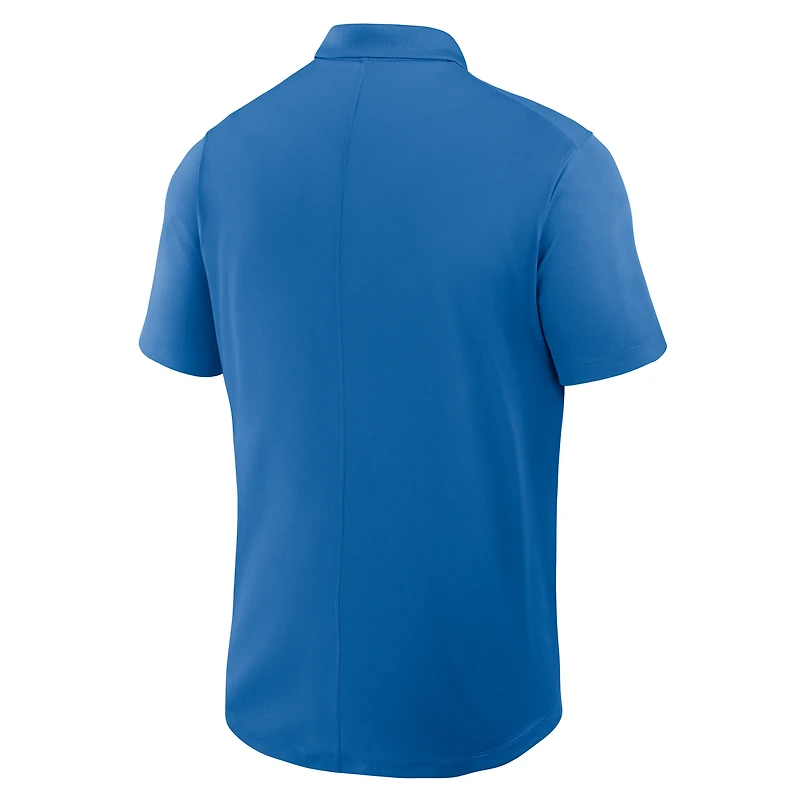 Men's Nike Blue Detroit Lions Rewind Victory Performance Polo