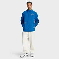 Veste à capuche Nike bleue Detroit Lions Sideline Anorak demi-zip pour homme