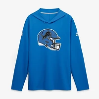 T-shirt à capuche manches longues Nike Detroit Lions bleu Sideline Dri-FIT pour homme