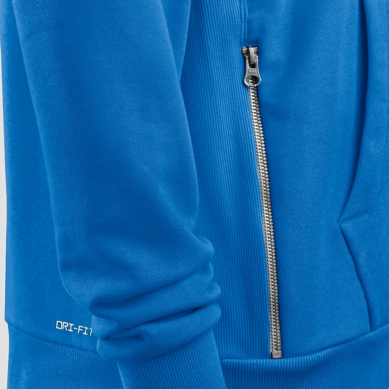 Men's Nike Blue Detroit Lions Sideline Standard Issue Utility Player Dri-FIT Full-Zip Hoodie