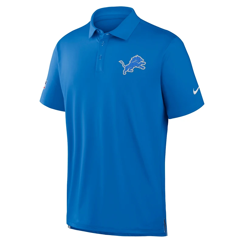 Men's Nike Blue Detroit Lions Sideline Tour Dri-FIT Polo