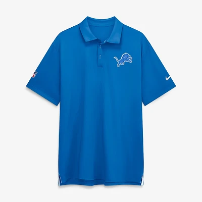 Men's Nike Blue Detroit Lions Sideline Tour Dri-FIT Polo
