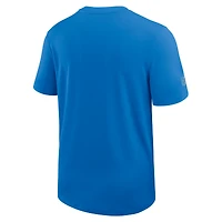 Men's Nike Blue Detroit Lions Sideline UV Dri-Fit Coach Shirt