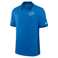 Men's Nike Blue Detroit Lions Sideline Victory Stripe Dri-FIT Polo