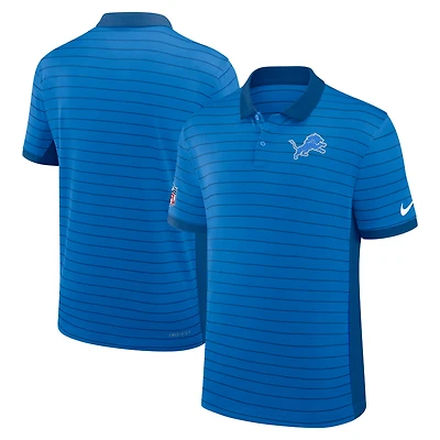 Men's Nike Blue Detroit Lions Sideline Victory Stripe Dri-FIT Polo