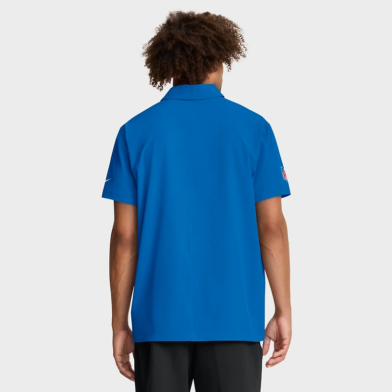 Polo tissé Nike bleu Detroit Lions Sideline Dri-FIT pour homme