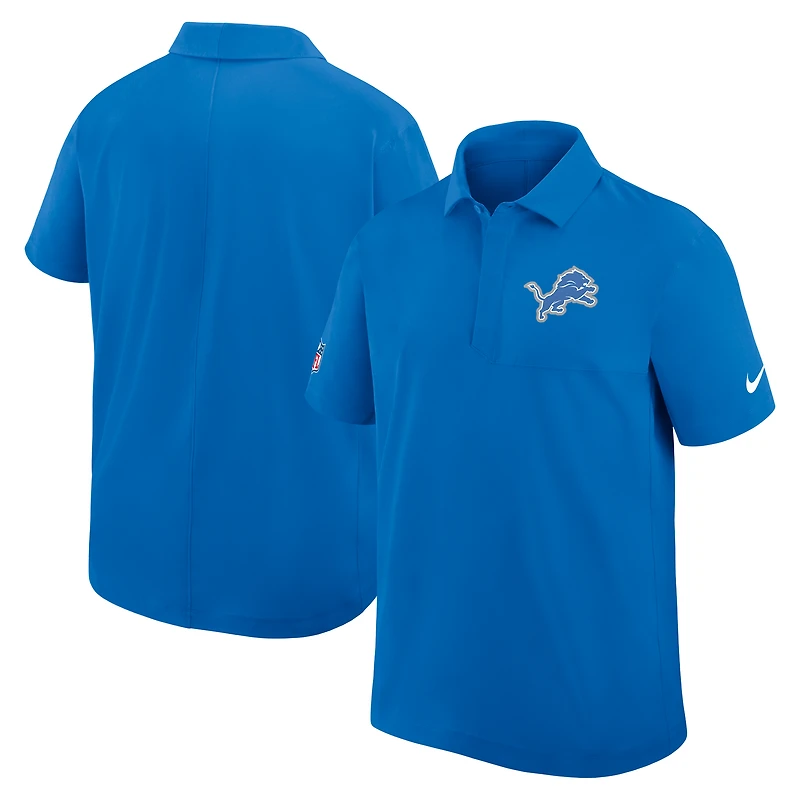 Men's Nike Blue Detroit Lions Sideline Woven Dri-FIT Polo