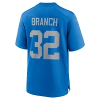 Men's Nike Brian Branch  Blue Detroit Lions Alternate Game Jersey