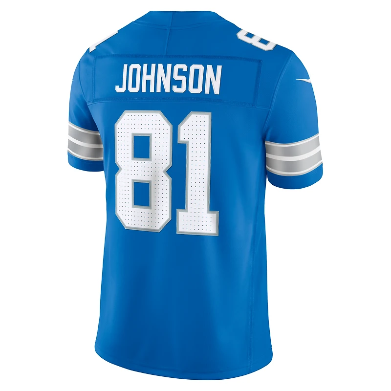 Men's Nike Calvin Johnson Blue Detroit Lions Vapor F.U.S.E. Stitched Retired Limited Jersey