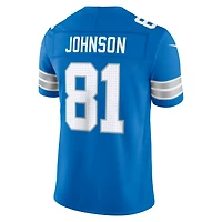 Men's Nike Calvin Johnson Blue Detroit Lions Vapor F.U.S.E. Stitched Retired Limited Jersey
