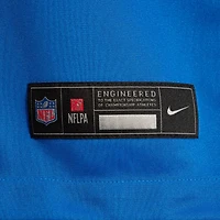 Men's Nike Chuck Clark Blue Detroit Lions Team Game Jersey