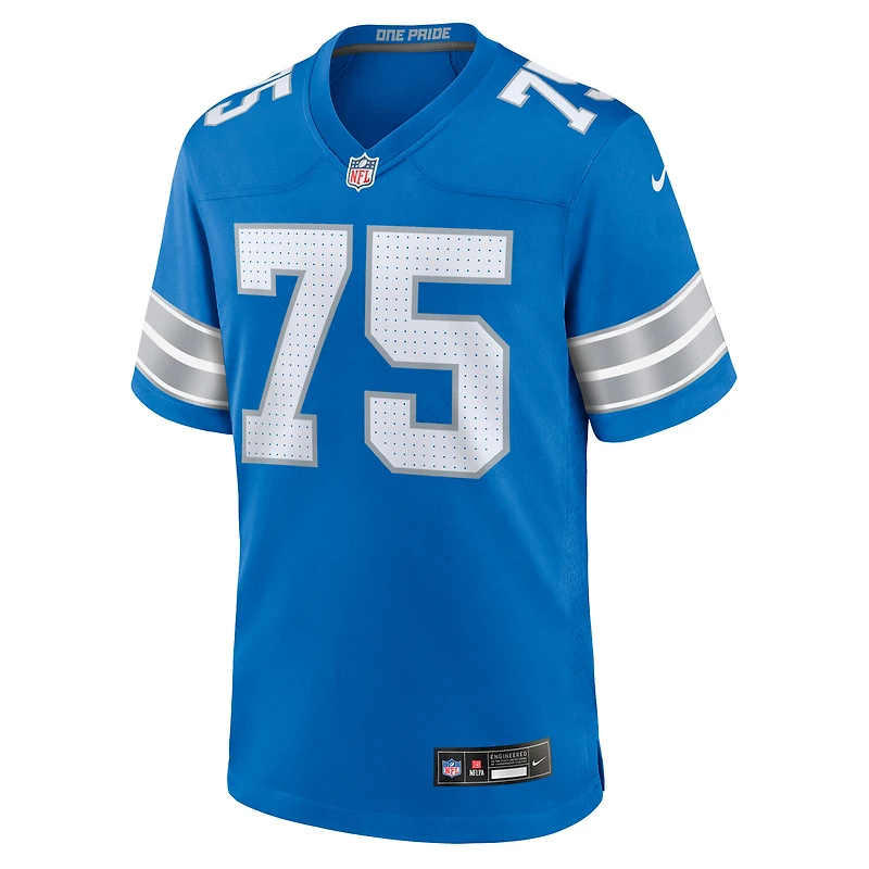 Maillot de match Nike Colby Sorsdal bleu pour homme des Lions Détroit