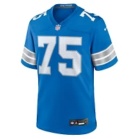 Maillot de match Nike Colby Sorsdal bleu pour homme des Lions Détroit