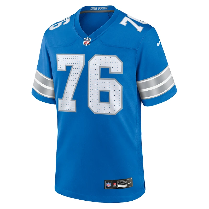 Men's Nike Connor Galvin  Blue Detroit Lions Team Game Jersey