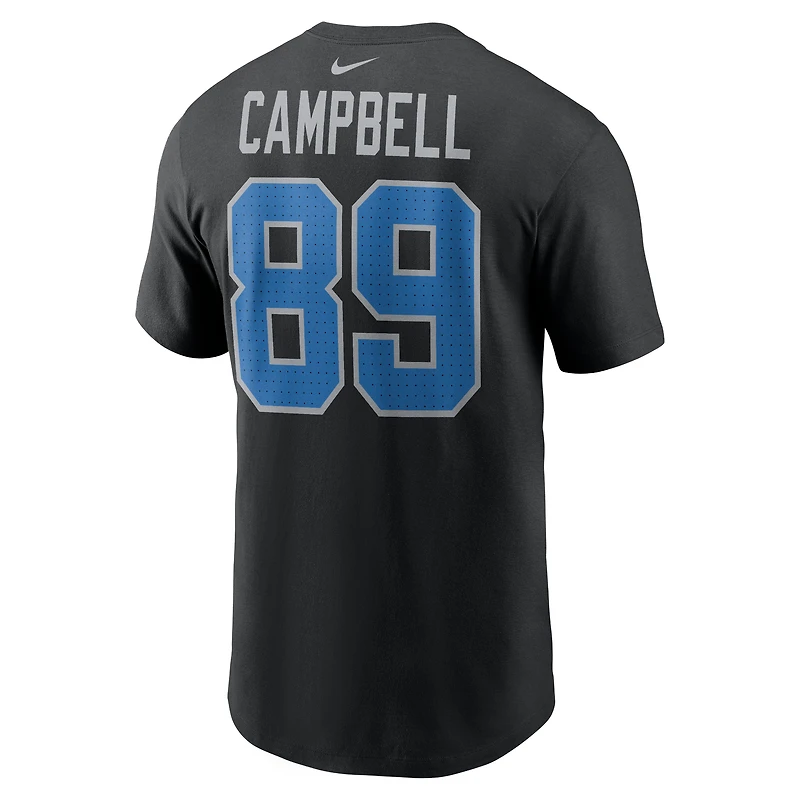 Men's Nike Dan Campbell Black Detroit Lions Retired Name & Number T-Shirt