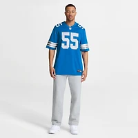 Men's Nike Derrick Barnes  Blue Detroit Lions Team Game Jersey