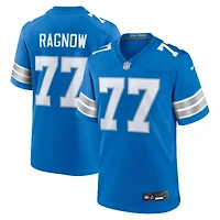 Men's Nike Frank Ragnow  Blue Detroit Lions Team Game Jersey