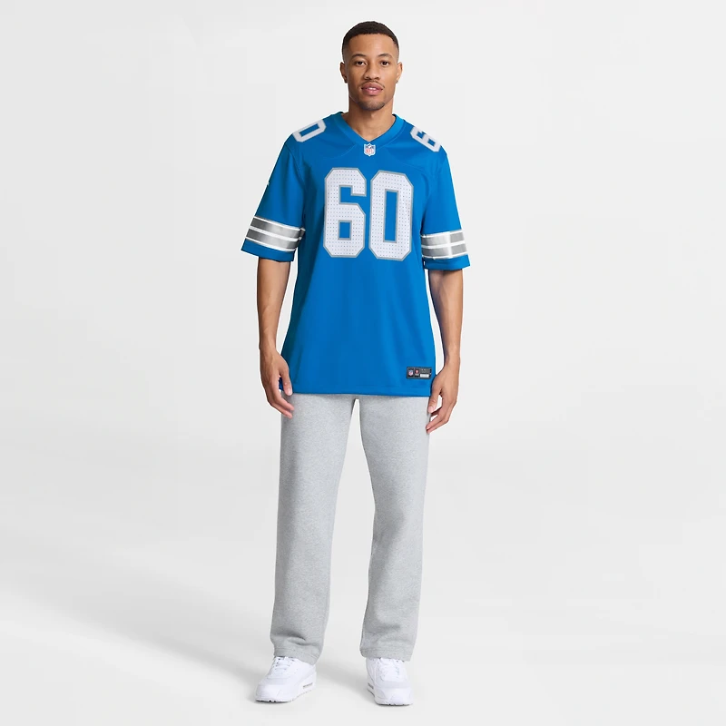 Maillot de match Nike Graham Glasgow bleu Detroit Lions pour homme