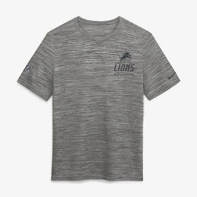 Men's Nike Gray Detroit Lions Big & Tall Sideline Velocity Dri-FIT T-Shirt