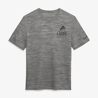 Men's Nike Gray Detroit Lions Big & Tall Sideline Velocity Dri-FIT T-Shirt