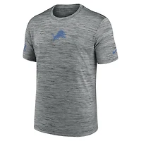 Men's Nike Gray Detroit Lions Big & Tall Sideline Velocity Performance T-Shirt