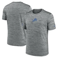 Men's Nike Gray Detroit Lions Big & Tall Sideline Velocity Performance T-Shirt