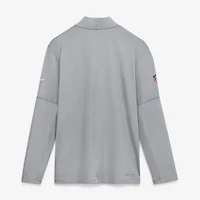 Men's Nike Gray Detroit Lions Sideline Dri-FIT Half-Zip Pullover
