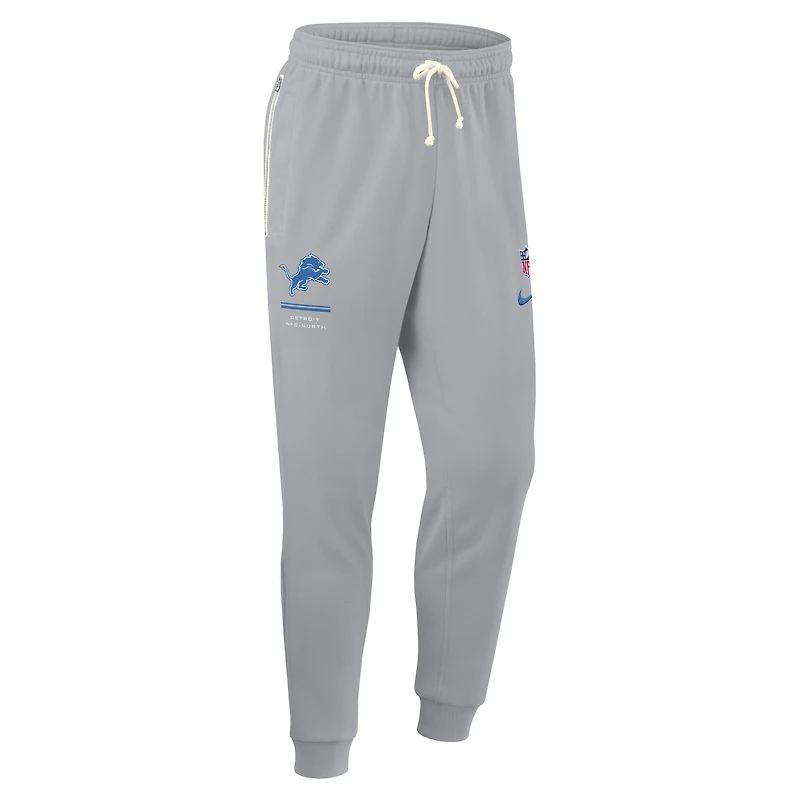 Men's Nike Gray Detroit Lions Sideline Standard Issue Dri-FIT Taper Pants