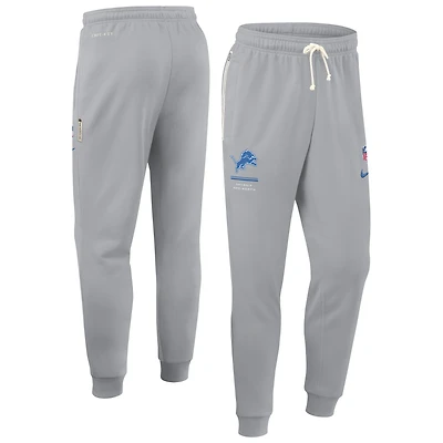 Men's Nike Gray Detroit Lions Sideline Standard Issue Dri-FIT Taper Pants