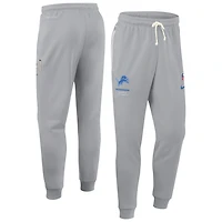 Men's Nike Gray Detroit Lions Sideline Standard Issue Dri-FIT Taper Pants
