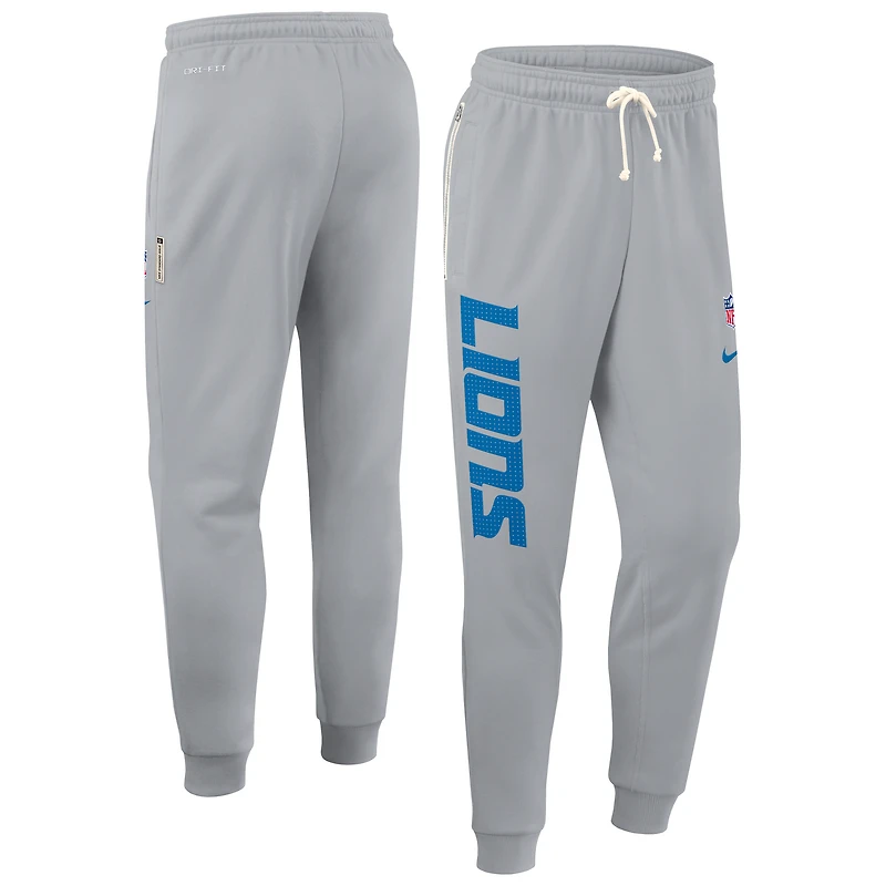 Pantalon fuselé Nike gris Detroit Lions Sideline Standard Issue Ground Game Dri-FIT pour homme