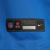 Men's Nike Gunnar Oakes  Blue Detroit Lions Team Game Jersey