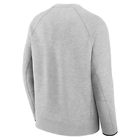 Sweat-shirt Nike Tech Fleece Raglan gris chiné pour homme des Detroit Lions
