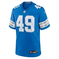 Maillot de match Nike Hogan Hatten Detroit Lions pour homme, bleu, bleu