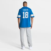 Men's Nike Isaac TeSlaa Blue Detroit Lions Game Player Jersey