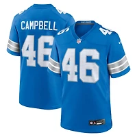 Men's Nike Jack Campbell Blue Detroit Lions Game Jersey