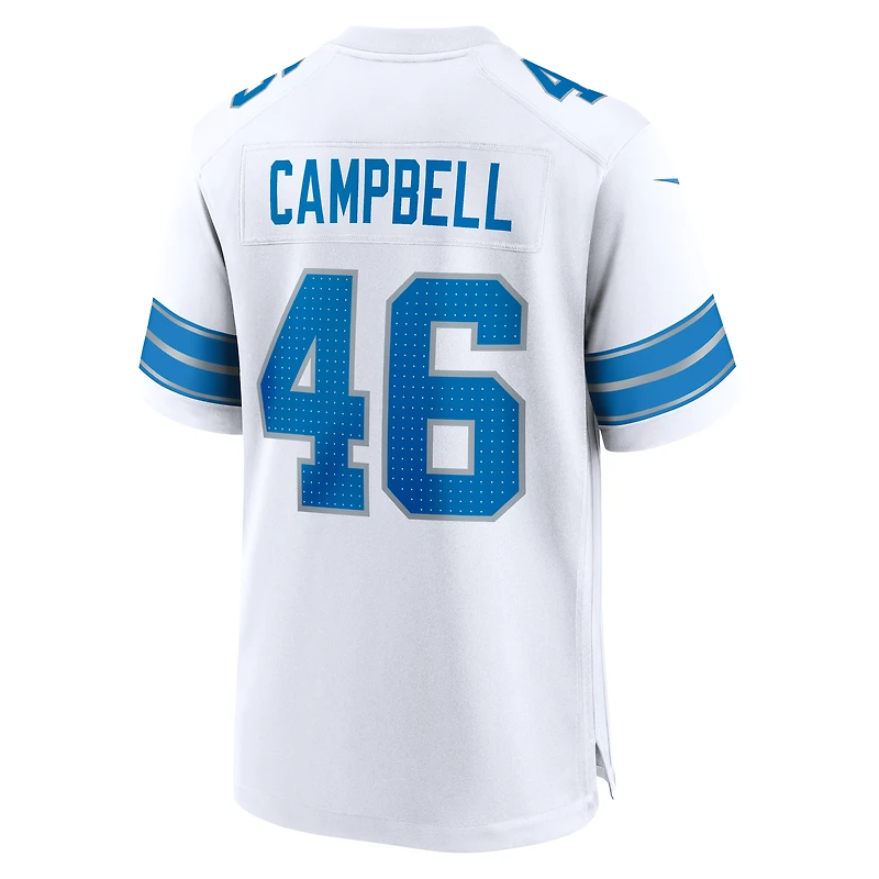 Men's Nike Jack Campbell  White Detroit Lions Game Jersey