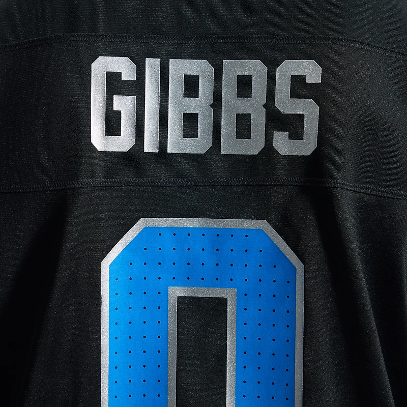 Men's Nike Jahmyr Gibbs Black Detroit Lions 2nd Alternate Game Player Jersey