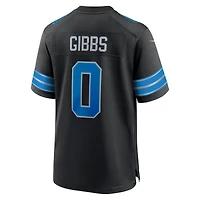 Men's Nike Jahmyr Gibbs Black Detroit Lions 2nd Alternate Game Player Jersey
