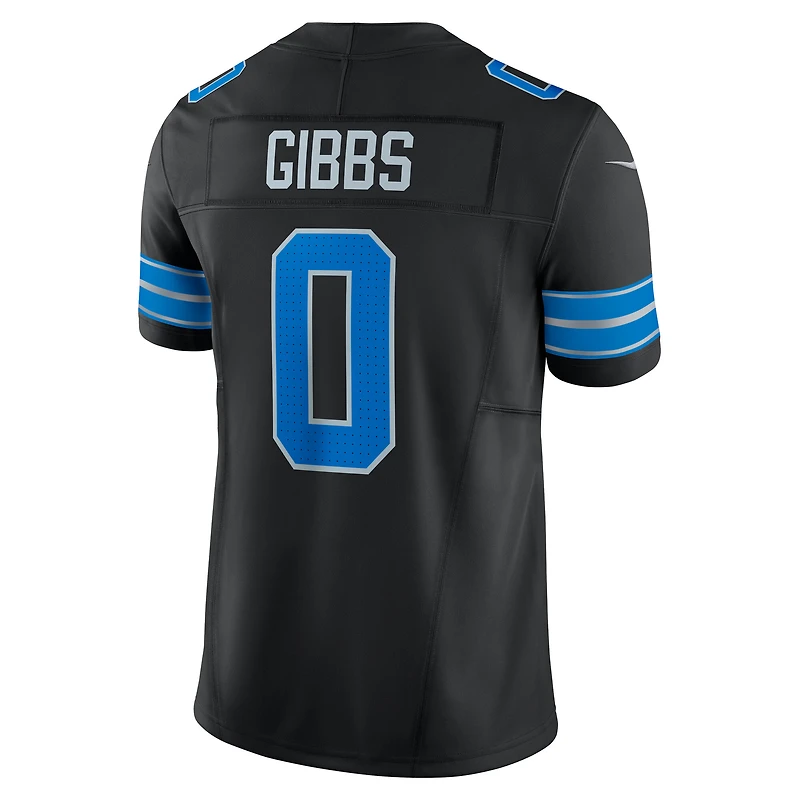 Men's Nike Jahmyr Gibbs Black Detroit Lions 2nd Alternate Vapor F.U.S.E. Limited Jersey